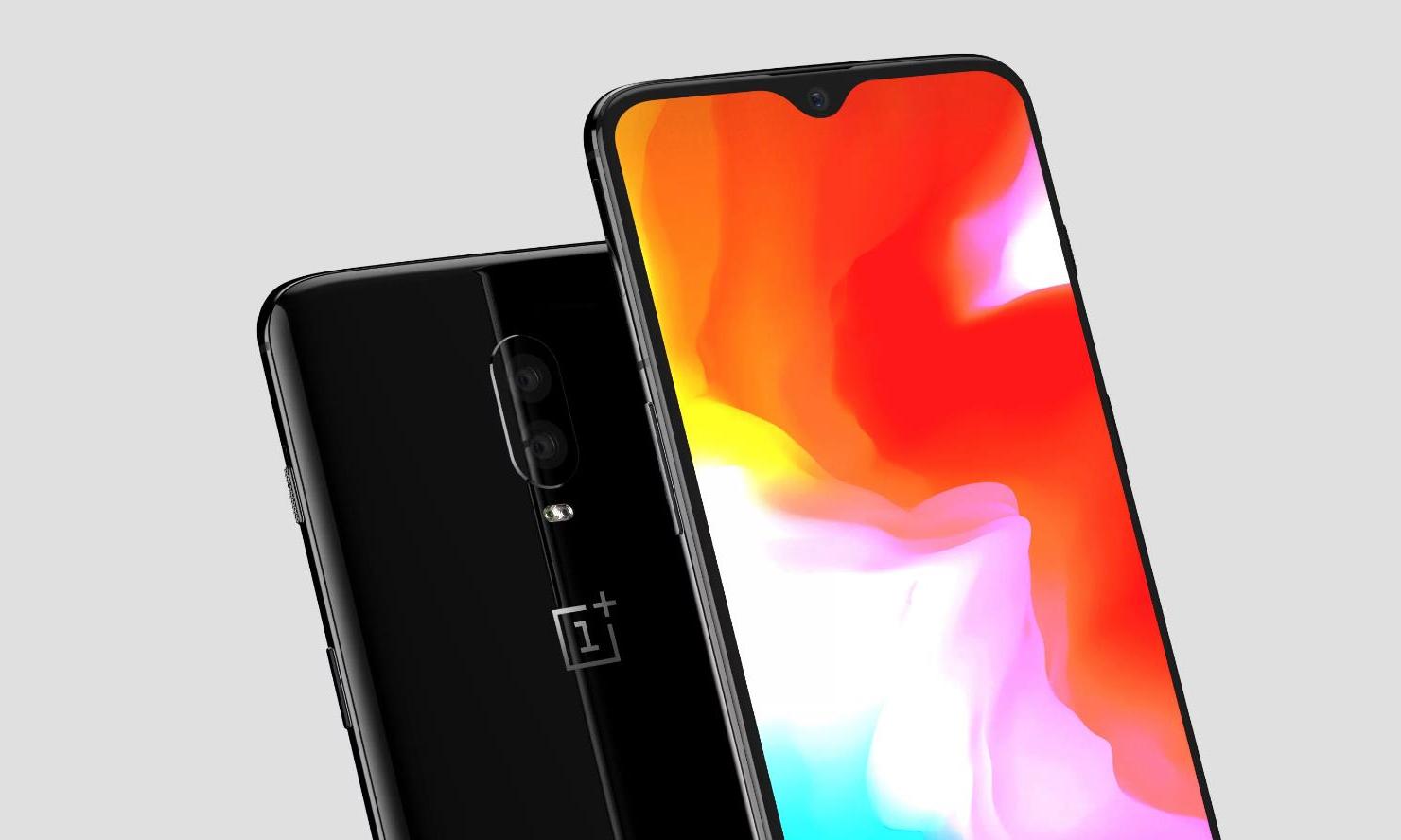 一加6T全方位渲染图曝光:水滴屏+屏幕指纹,耳