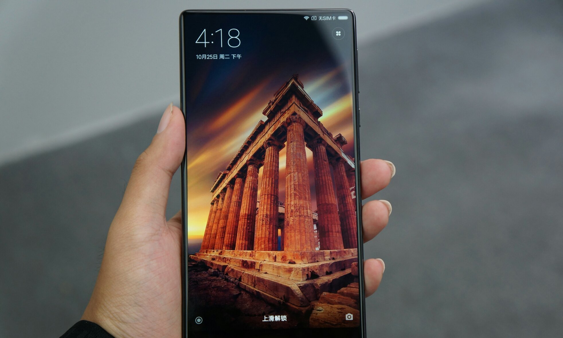 小米Mix现场图赏:全屏幕概念手机,对标夏普无边
