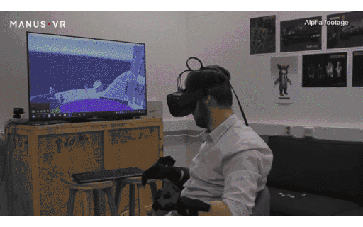 vive刚刚发布不久就有第三方厂商为其推出配件,这是一款名为manus vr