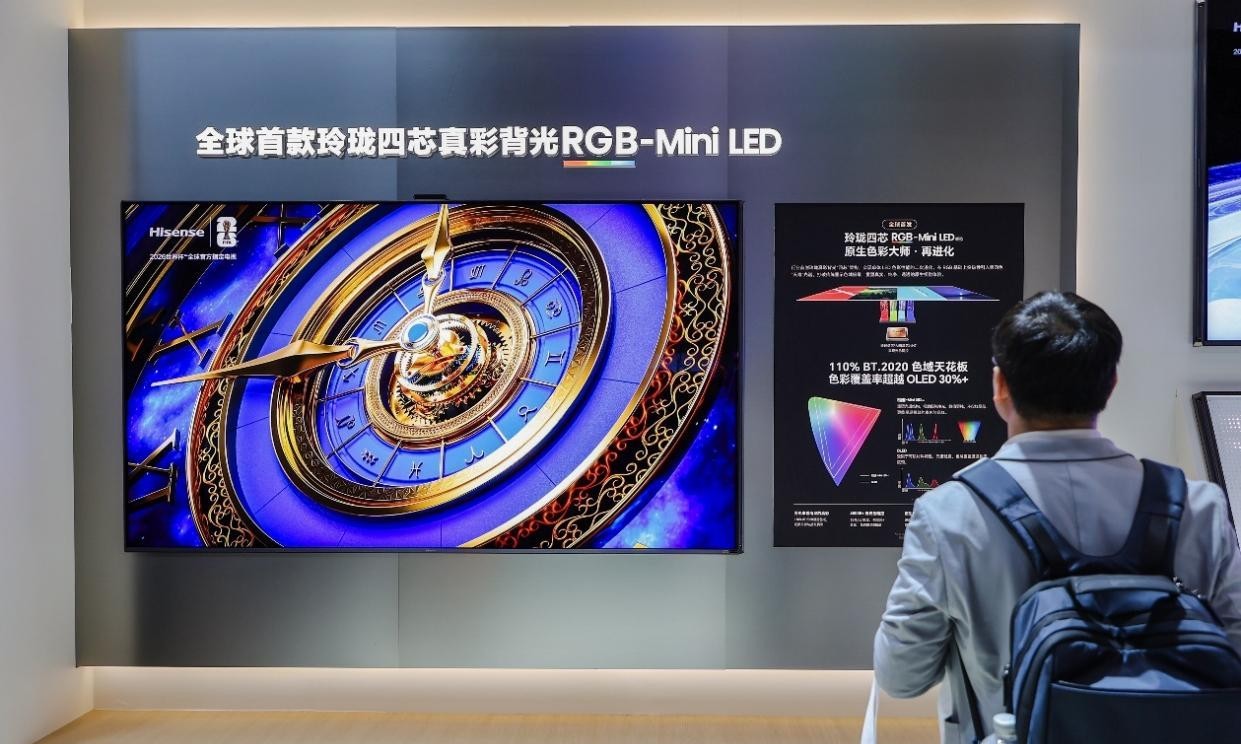 RGB-Mini LED电视爆发：月均销量是去年3倍，海信近8成份额霸榜