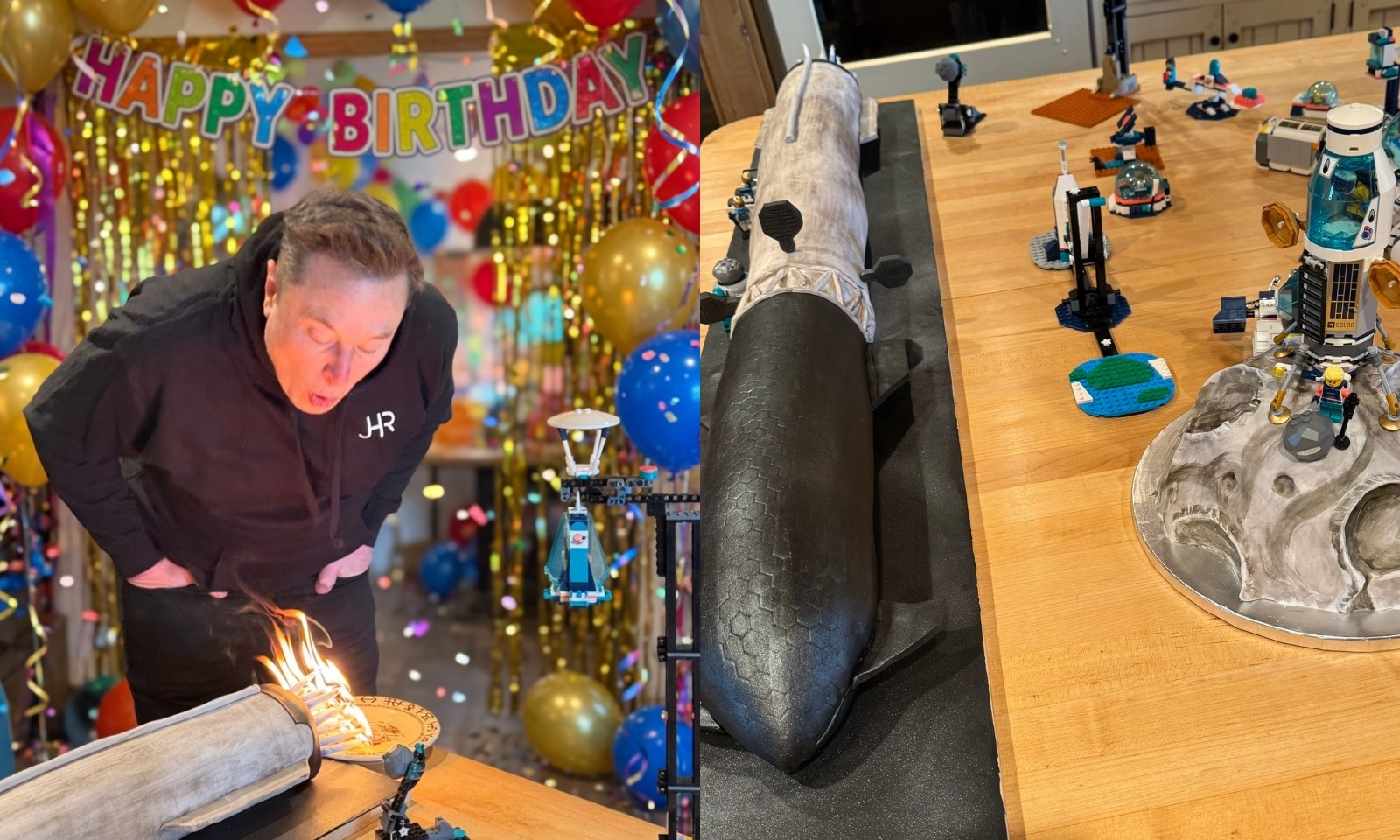 马斯克55岁生日刷屏！火箭造型蛋糕出圈，许愿全人类有光明的未来