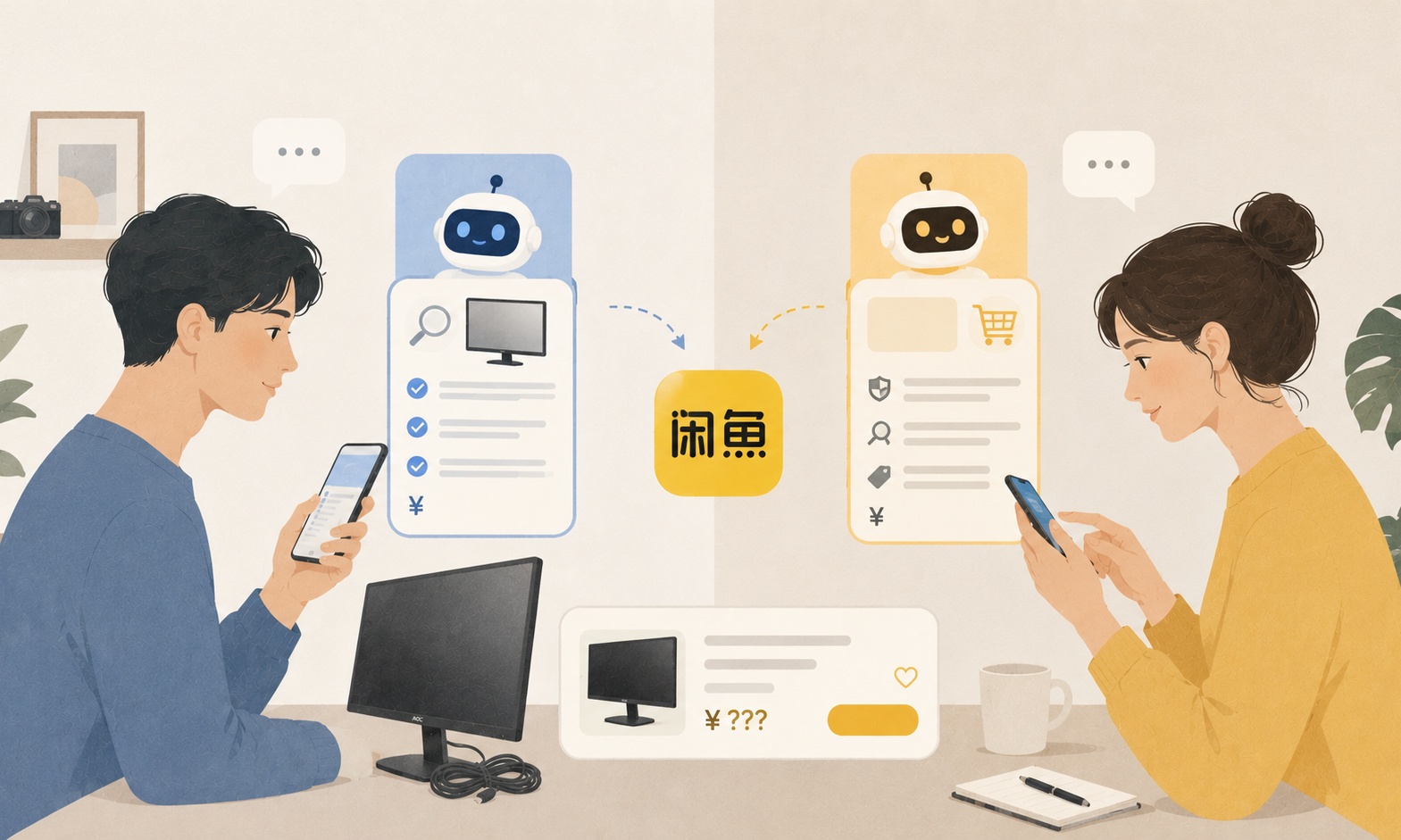 闲鱼内测「鱼买买」「鱼卖卖」，AI 能让二手交易少一点废话吗？