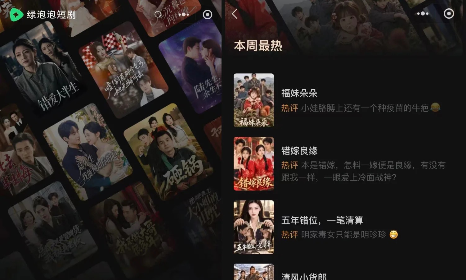 QuestMobile：腾讯绿泡泡短剧小程序月活过亿，10月首周周活环比增长44.1%