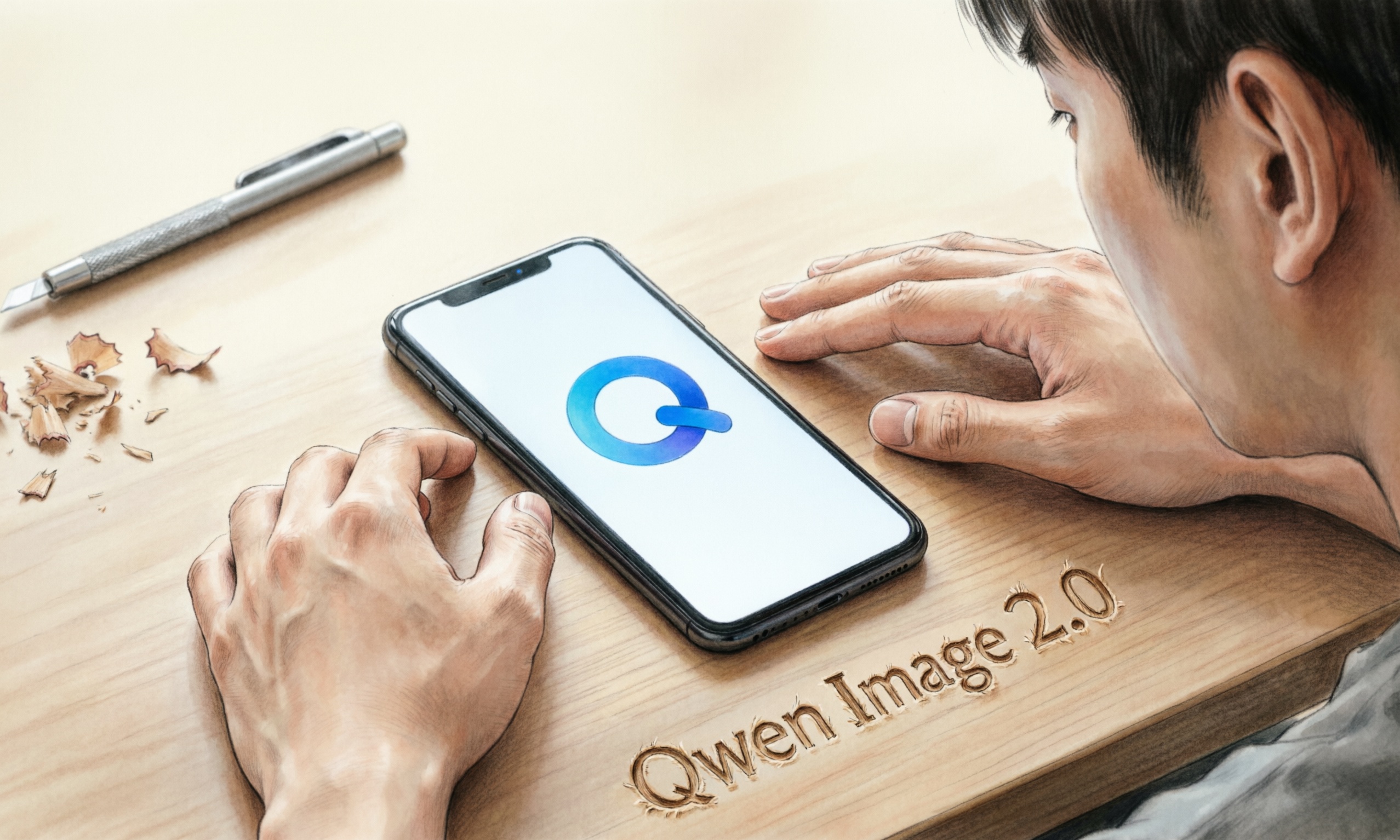 阿里深夜王炸！Qwen-Image-2.0实测：换装、合影全搞定，写字不再「鬼画符」