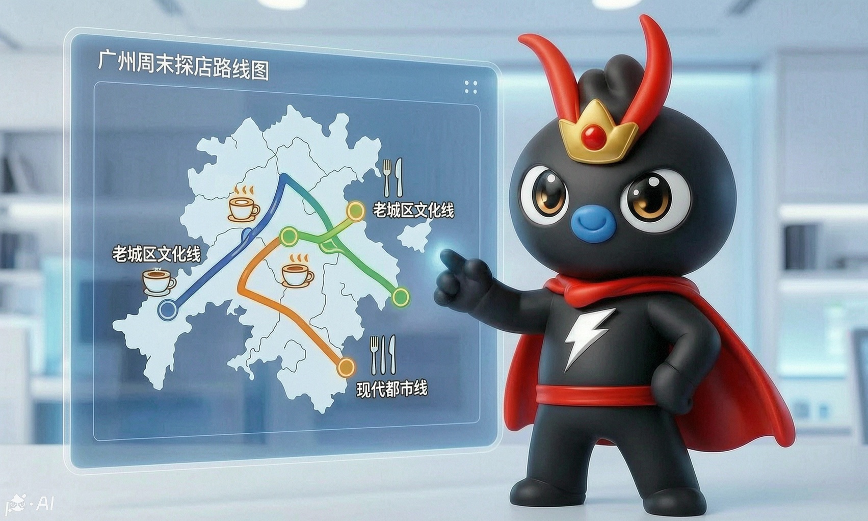 用悟空AI,一键搞定广州探店全案,轻松变身探店博主