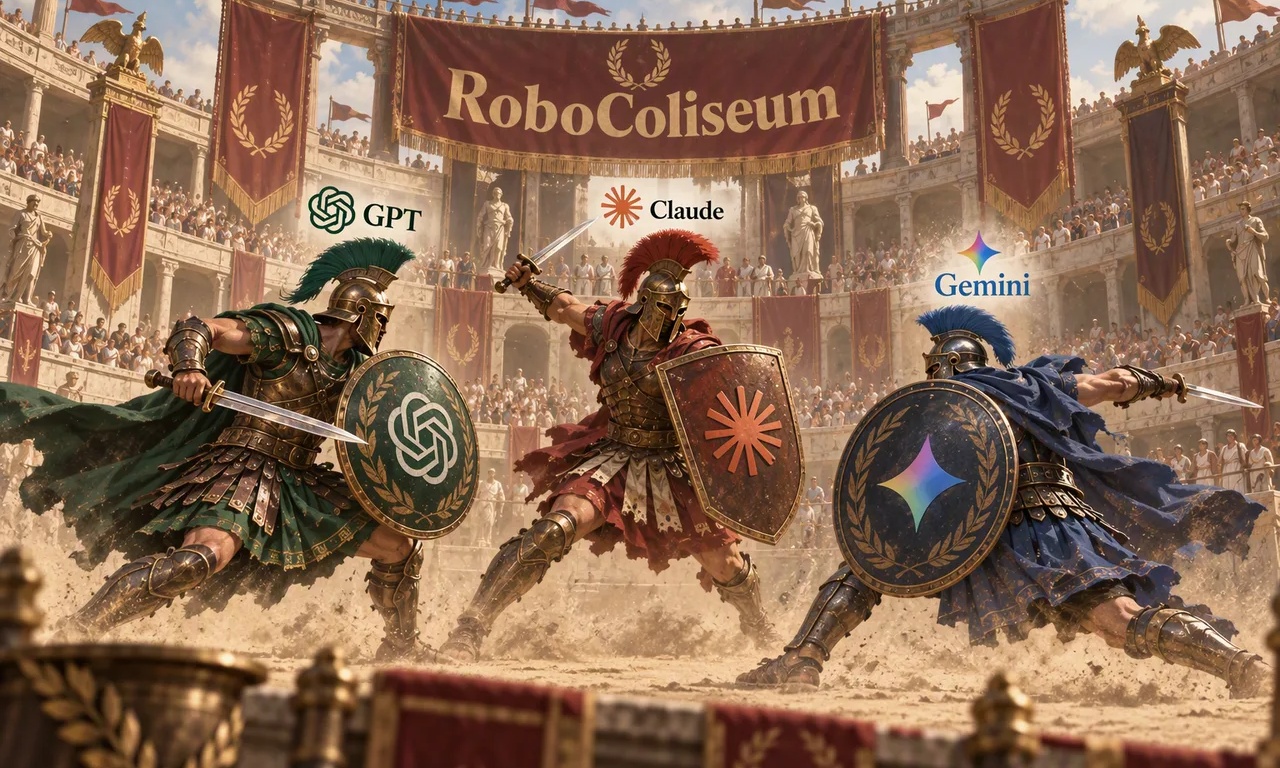 觅蜂联合发起具身评测平台RoboColiseum，GPT-6、Opus 5.5、Gemini 4同台决战！