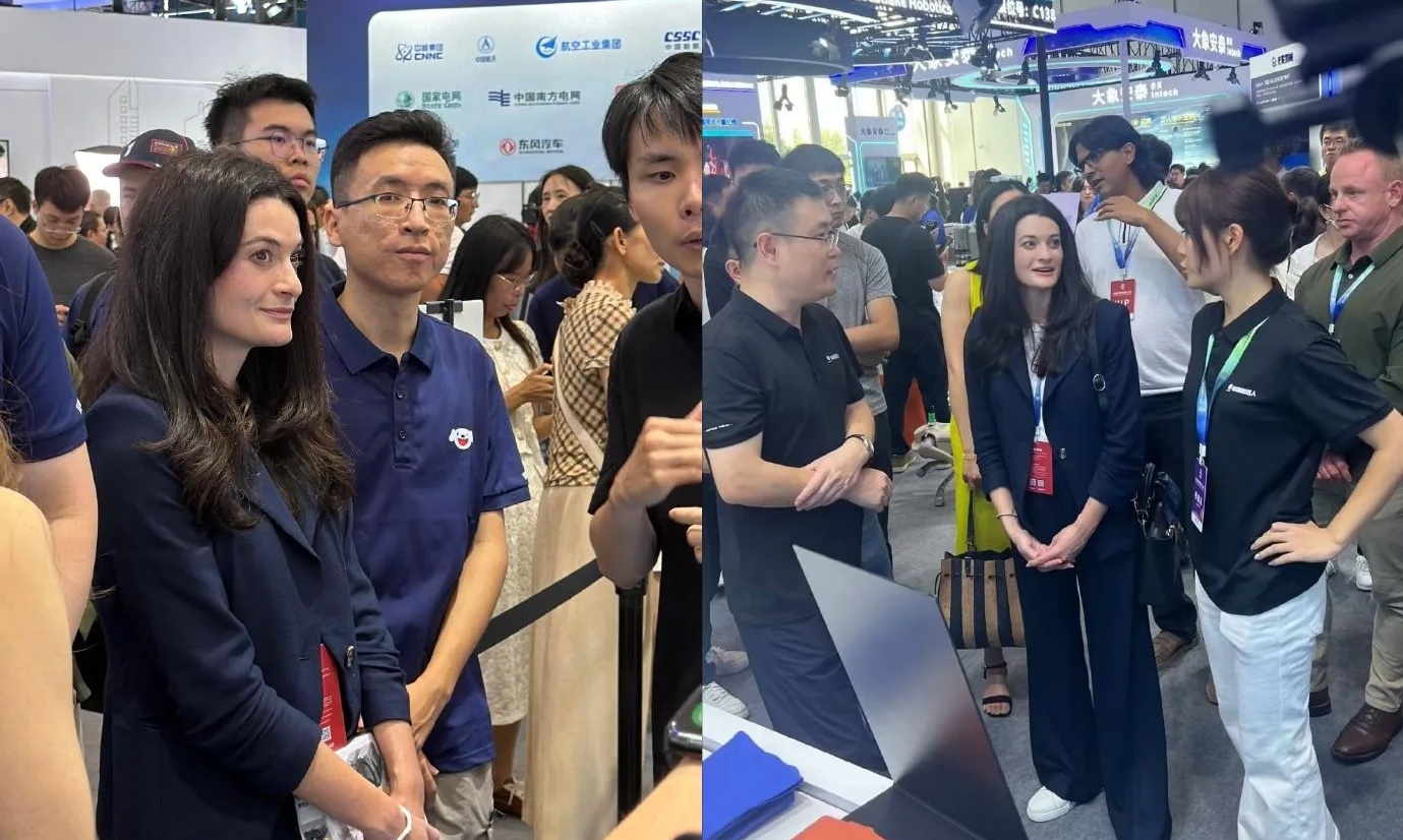 黄仁勋女儿黄敏珊突现北京！参加机器人大会，考察一脑多体方案