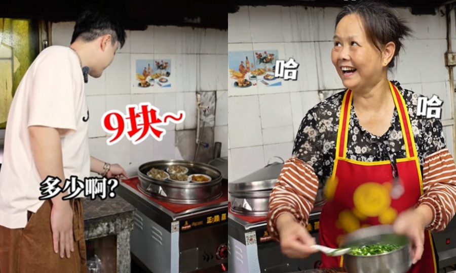 接棒莫氏鸡煲！千万粉网红刘雨鑫带火中山排骨饭小店：承诺不涨价