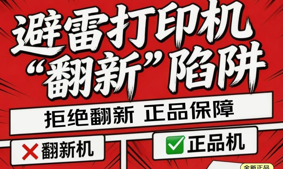警惕打印机翻新陷阱！京东出炉“‘翻新’打印机避雷指南”