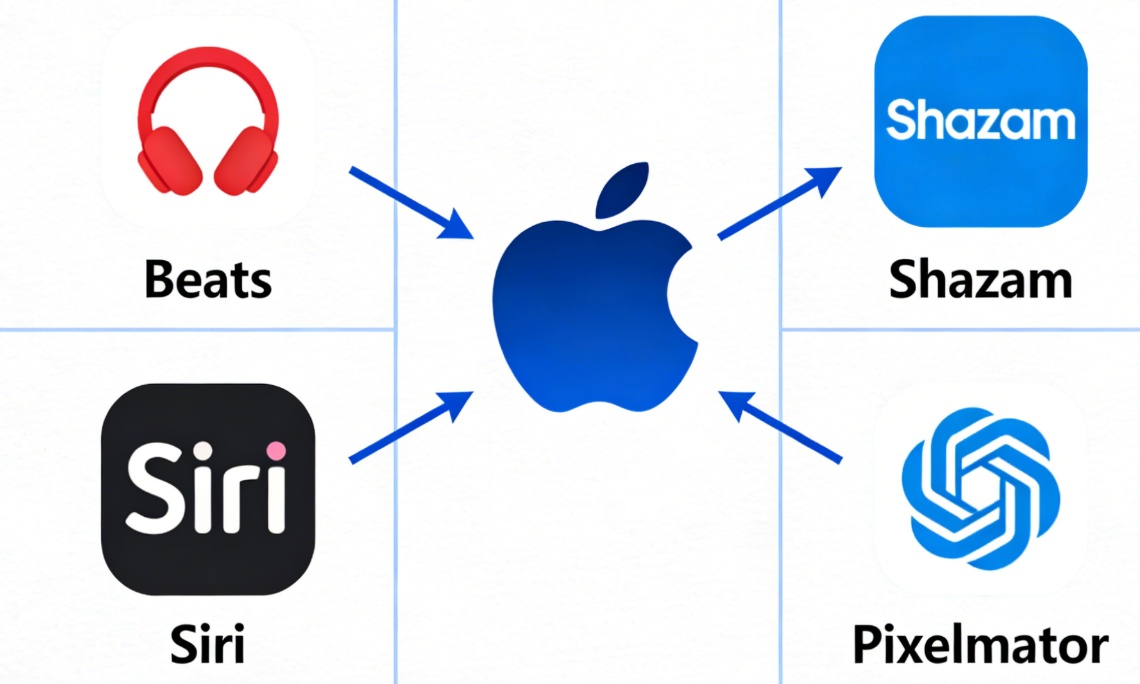 苹果50年收购史：大手笔「买买买」不多，但每次都买对了