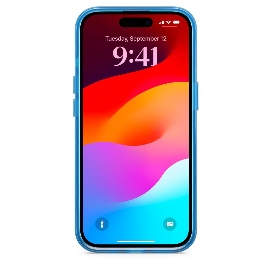 OtterBox Lumen 系列 Passport 保护壳包覆着 iPhone 15。